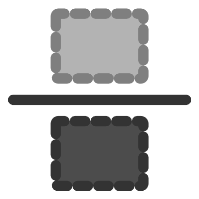 Download free grey rectangle line icon